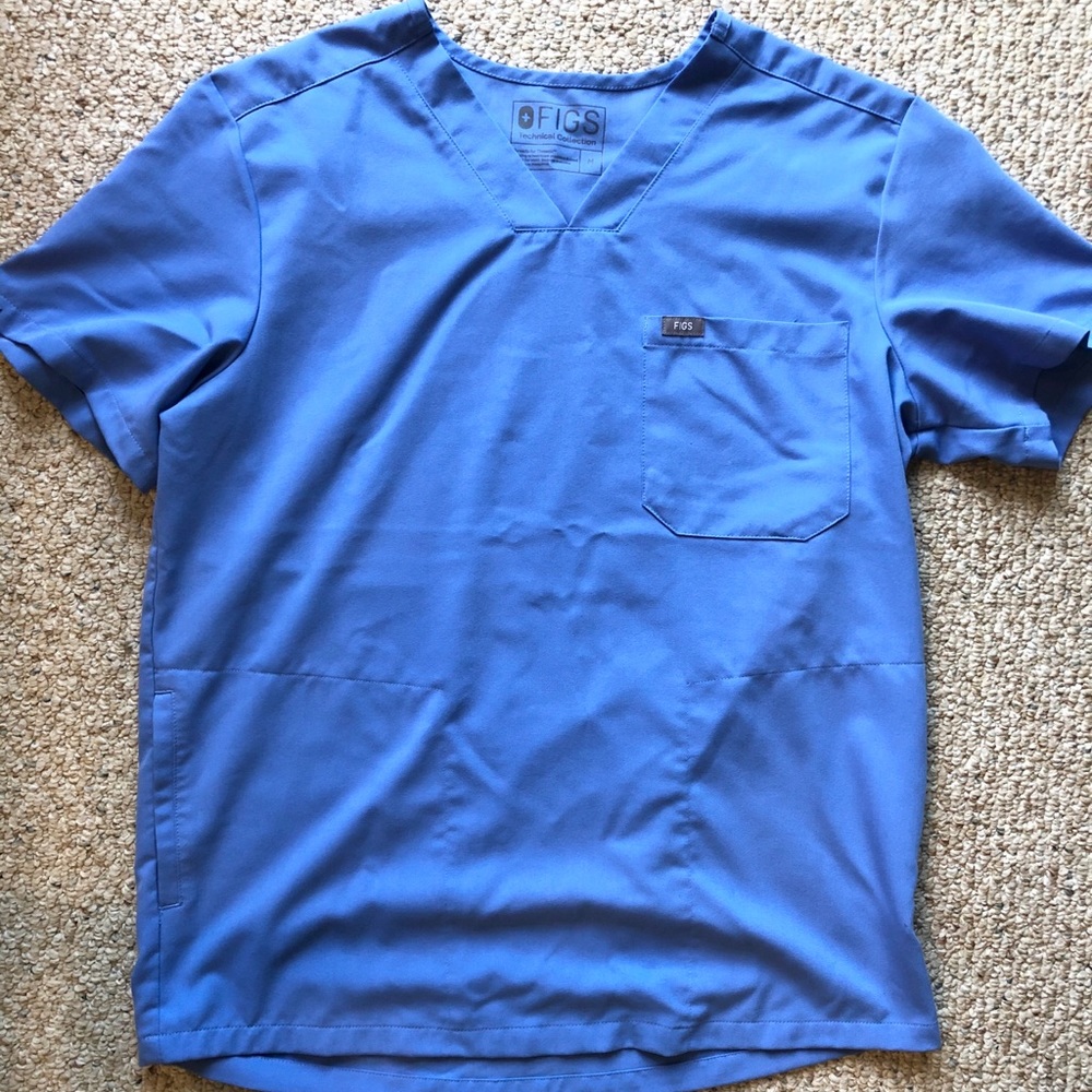 Figs scrubs shirt & pant set Ceil blue